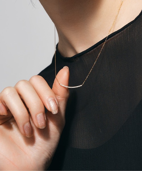 k10ダイヤモンドマイクロセッティングネックレス K10 ダイヤモンド マイクロセッティング ネックレス（ネックレス