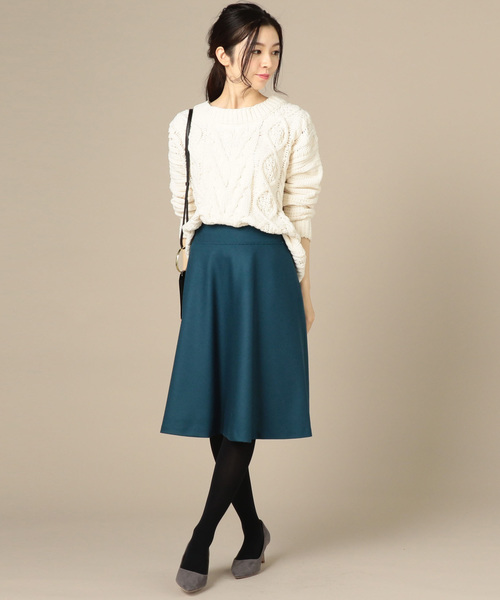 Doux archives（ドゥアルシーヴ）の「ケーブルモールニット（ニット/セーター・レディース・ネイビー/グレー/アイボリー・FREE）」の11枚目の写真