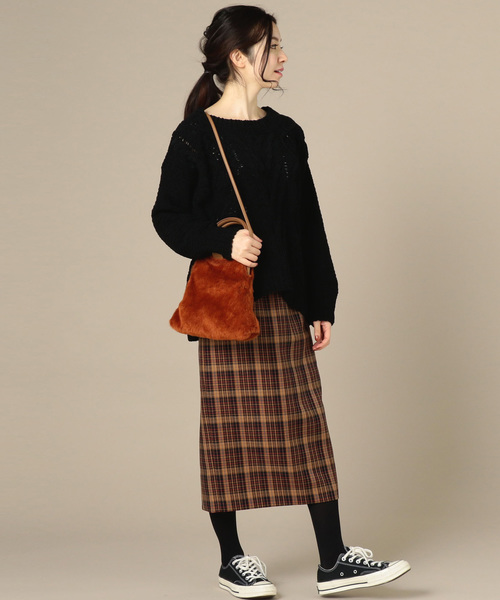 Doux archives（ドゥアルシーヴ）の「ケーブルモールニット（ニット/セーター・レディース・ネイビー/グレー/アイボリー・FREE）」の12枚目の写真