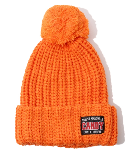 Candy Stripper（キャンディストリッパー）の「CANDY-COLORED KNIT CAP（ニットキャップ/ビーニー・レディース・ブラック/ブルー/ネイビー/ラベンダー/ボルドー/オレンジ・FREE）」の6枚目の写真