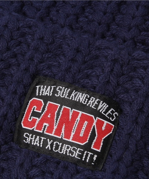 Candy Stripper（キャンディストリッパー）の「CANDY-COLORED KNIT CAP（ニットキャップ/ビーニー・レディース・ブラック/ブルー/ネイビー/ラベンダー/ボルドー/オレンジ・FREE）」の9枚目の写真