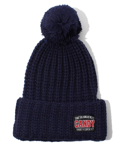 Candy Stripper（キャンディストリッパー）の「CANDY-COLORED KNIT CAP（ニットキャップ/ビーニー・レディース・ブラック/ブルー/ネイビー/ラベンダー/ボルドー/オレンジ・FREE）」の12枚目の写真