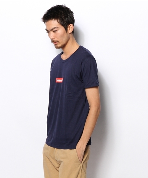 WHO'S WHO gallery（フーズフーギャラリー）の「【rinevuos】BOX TEE（Tシャツ/カットソー・メンズ・ホワイト/ネイビー・MEDIUM/LARGE）」の4枚目の写真