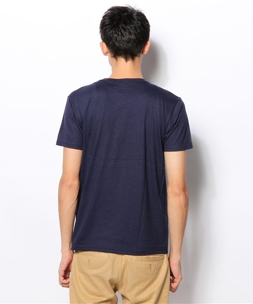 WHO'S WHO gallery（フーズフーギャラリー）の「【rinevuos】BOX TEE（Tシャツ/カットソー・メンズ・ホワイト/ネイビー・MEDIUM/LARGE）」の5枚目の写真