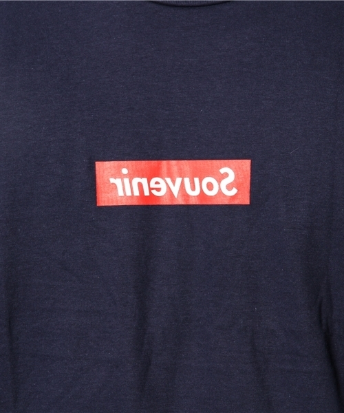 WHO'S WHO gallery（フーズフーギャラリー）の「【rinevuos】BOX TEE（Tシャツ/カットソー・メンズ・ホワイト/ネイビー・MEDIUM/LARGE）」の8枚目の写真