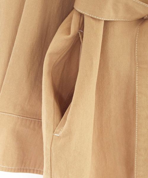 w closet(ダブルクローゼット)の「ビッグシルエットコットンツイルシャツ(シャツ/ブラウス・レディース・キナリ/ベージュ/ケミカルウォッシュ・FREE)」の7枚目の写真