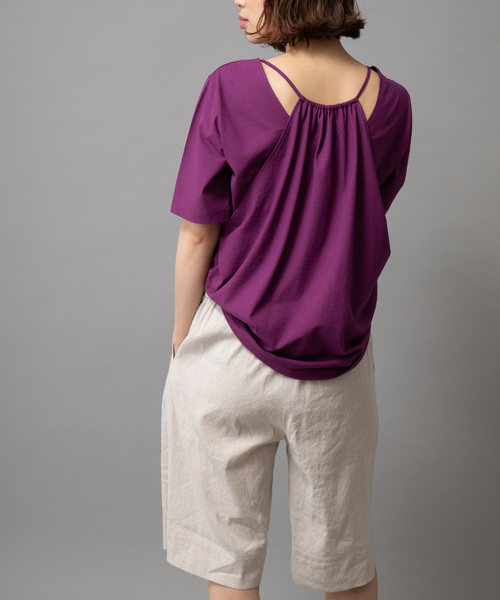 Munich（ミューニック）の「ストレッチバイオリネンハーフパンツ（その他パンツ・レディース・ブラック/グレー/ナチュラル/キャメル・S/M/XS）」の5枚目の写真