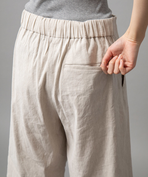Munich（ミューニック）の「ストレッチバイオリネンハーフパンツ（その他パンツ・レディース・ブラック/グレー/ナチュラル/キャメル・S/M/XS）」の10枚目の写真