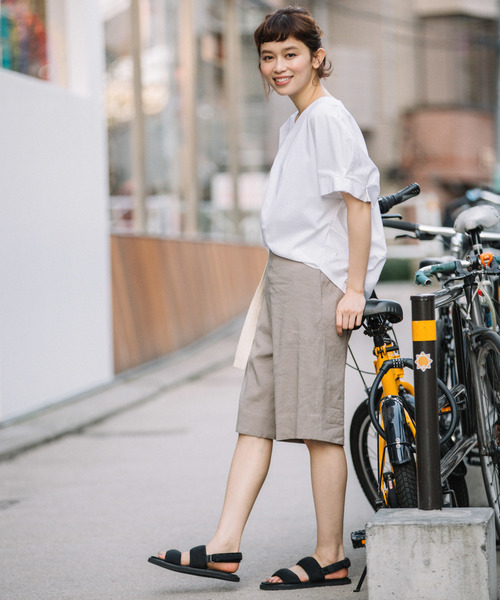 Munich（ミューニック）の「ストレッチバイオリネンハーフパンツ（その他パンツ・レディース・ブラック/グレー/ナチュラル/キャメル・S/M/XS）」の17枚目の写真