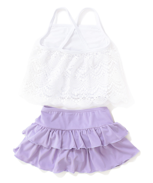 devirock（デビロック）の「レースキャミソールセパレート水着（水着・キッズ・ネイビー/ホワイト系その他/ホワイト系その他2・110cm/100cm/120cm/130cm/140cm/150cm）」の15枚目の写真