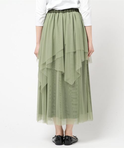 American Vintage（アメリカンヴィンテージ）の「DREAMY TULLE SKIRT（スカート・レディース・グリーン・FREE）」の2枚目の写真