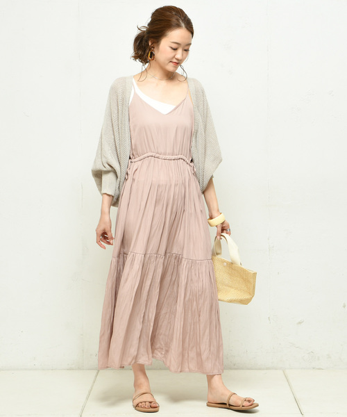 DouDou（ドゥドゥ）の「畦ボレロカーディガン（カーディガン/ボレロ・レディース・ベージュ/モカ・FREE）」の21枚目の写真