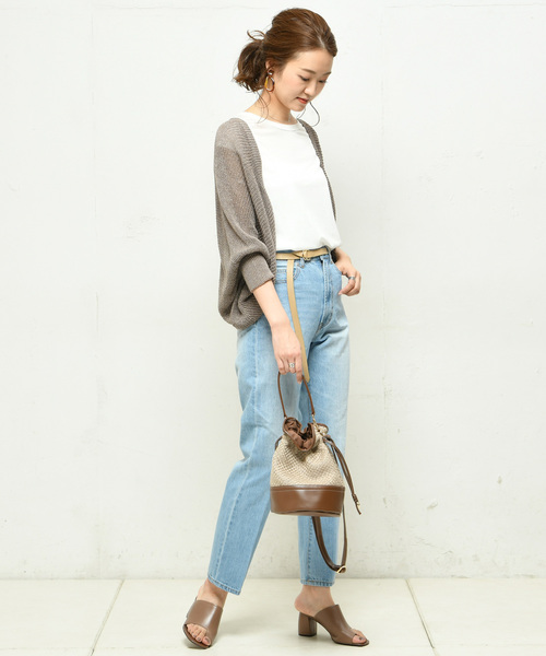 DouDou（ドゥドゥ）の「畦ボレロカーディガン（カーディガン/ボレロ・レディース・ベージュ/モカ・FREE）」の19枚目の写真