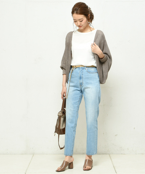 DouDou（ドゥドゥ）の「畦ボレロカーディガン（カーディガン/ボレロ・レディース・ベージュ/モカ・FREE）」の22枚目の写真