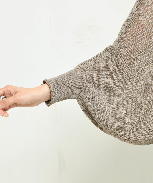 DouDou（ドゥドゥ）の「畦ボレロカーディガン（カーディガン/ボレロ・レディース・ベージュ/モカ・FREE）」の14枚目の写真