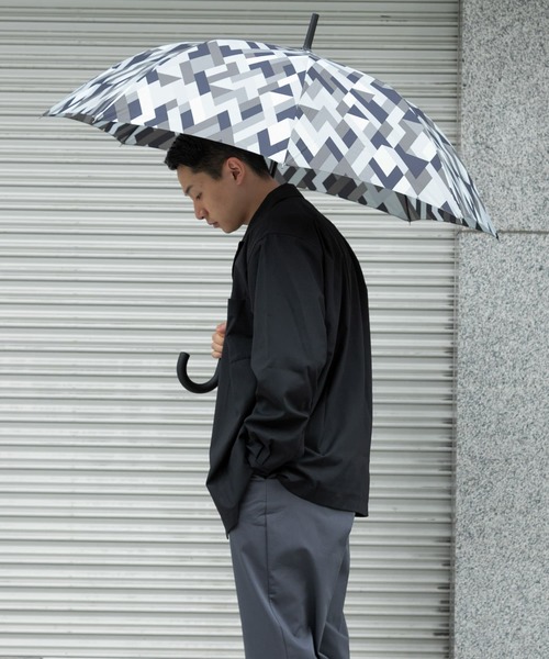 ameme（アメメ）の「ameme　リスボン長傘（長傘・レディース・ネイビー/グレー/レッド/カーキ・FREE）」の5枚目の写真