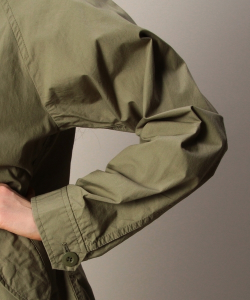 BEAUTY&YOUTH UNITED ARROWS（ビューティーアンドユースユナイテッドアローズ）の「BYBC タイプライターフードブルゾン ▽◆（ブルゾン・レディース・ベージュ/イエロー/オリーブ/レッド/ネイビー・SMALL/MEDIUM）」の8枚目の写真