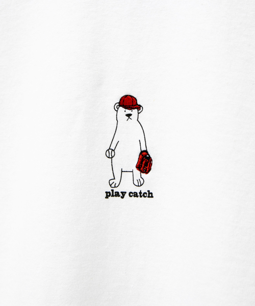 modem design（モデムデザイン）の「MODEM DESIGN/モデムデザイン　 TEE -クマBaseball（Tシャツ/カットソー・メンズ・ホワイト/ブラック・MEDIUM/LARGE/X-LARGE）」の9枚目の写真