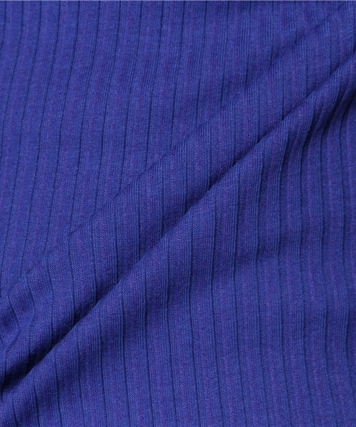 Kastane（カスタネ）の「【Kastane】リブプルオーバー（Tシャツ/カットソー・レディース・ブラック/ホワイト/ブルー・FREE）」の11枚目の写真