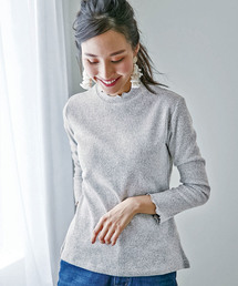 BELLUNA | 起毛素材メロウネックプルオーバー(Tシャツ/カットソー)