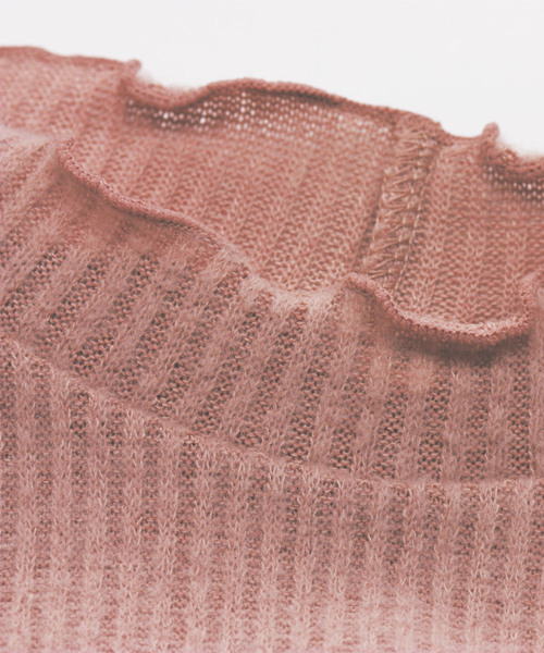 BELLUNA（ベルーナ）の「起毛素材メロウネックプルオーバー（Tシャツ/カットソー・レディース・ホワイト/ライトグレー/ブラック/ピンク・MEDIUM/LARGE/X-LARGE/XX-LARGE/XXX-LARGE/XXXX-LARGE）」の20枚目の写真