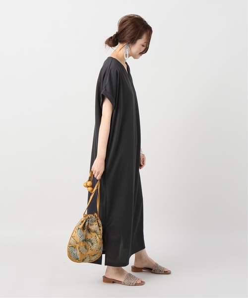 B.C STOCK（ベーセーストック）の「《追加》カットミラノスキッパーワンピース◆（ワンピース・レディース・ブラック/カーキ/キャメル・FREE）」の10枚目の写真