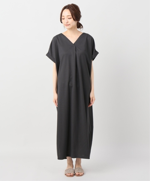 B.C STOCK（ベーセーストック）の「《追加》カットミラノスキッパーワンピース◆（ワンピース・レディース・ブラック/カーキ/キャメル・FREE）」の12枚目の写真