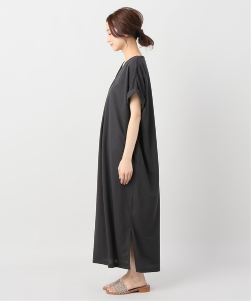 B.C STOCK（ベーセーストック）の「《追加》カットミラノスキッパーワンピース◆（ワンピース・レディース・ブラック/カーキ/キャメル・FREE）」の13枚目の写真