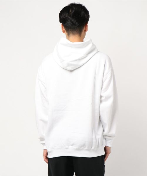 Revo.(レボ)の「【Revo.】JERZEES プルオーバーパーカー/YELLOW LOGO/メンズ(パーカー・メンズ・ホワイト/ブラック/グレー・M/L)」の5枚目の写真