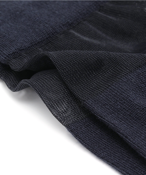 Ray BEAMS（レイビームス）の「Ray BEAMS / ウール シースルー ソックス（ソックス/靴下・レディース・ホワイト/レッド/ネイビー・ONE SIZE）」の8枚目の写真