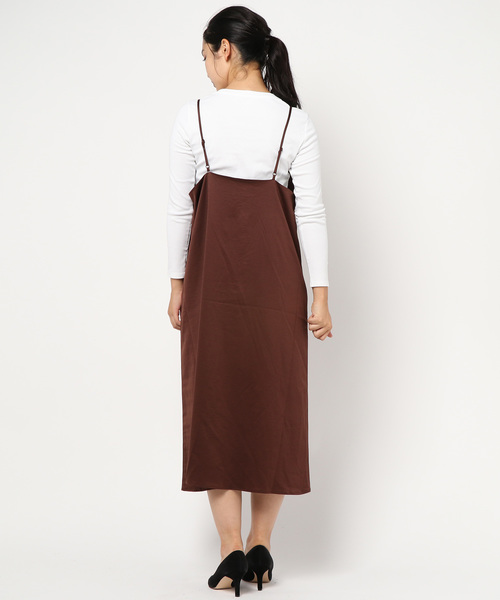 LOWRYS FARM(ローリーズファーム)の「サテンキャミワンピ 851020(ワンピース・レディース・ブラック/ブラウン/グリーン系その他・FREE)」の7枚目の写真