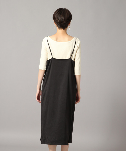 LOWRYS FARM(ローリーズファーム)の「サテンキャミワンピ 851020(ワンピース・レディース・ブラック/ブラウン/グリーン系その他・FREE)」の5枚目の写真