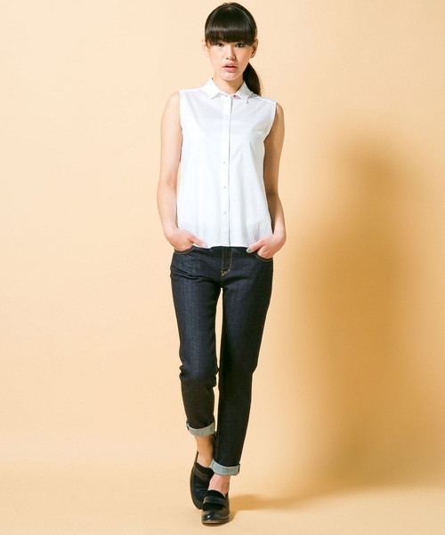 Paul Smith BLACK Paul by Paul Smith（ポールスミスブラック ポールバイポールスミス）の「ベーシックストレッチデニムパンツ（Paul by Paul Smith）（デニムパンツ・レディース・ブラック系/ネイビー系・24/26/28/25）」の12枚目の写真