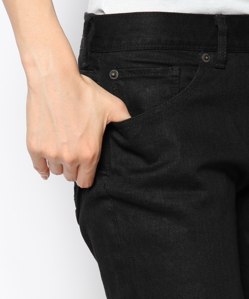 Paul Smith BLACK Paul by Paul Smith（ポールスミスブラック ポールバイポールスミス）の「ベーシックストレッチデニムパンツ（Paul by Paul Smith）（デニムパンツ・レディース・ブラック系/ネイビー系・24/26/28/25）」の8枚目の写真