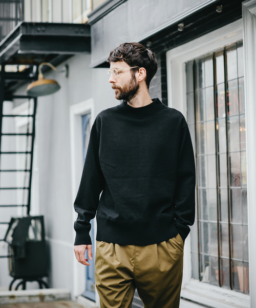 MR.OLIVE ミスターオリーブ 袖 レザー ショールカラー スタジャン 