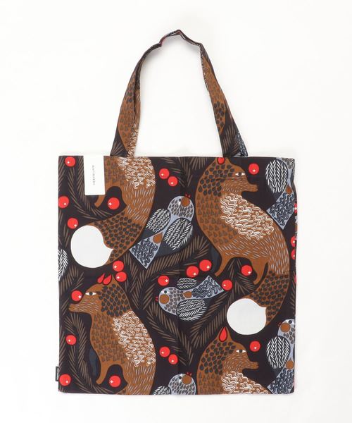 marimekko(マリメッコ)の「KETUNMARJA BAG(エコバッグ/サブバッグ)」|ネイビー