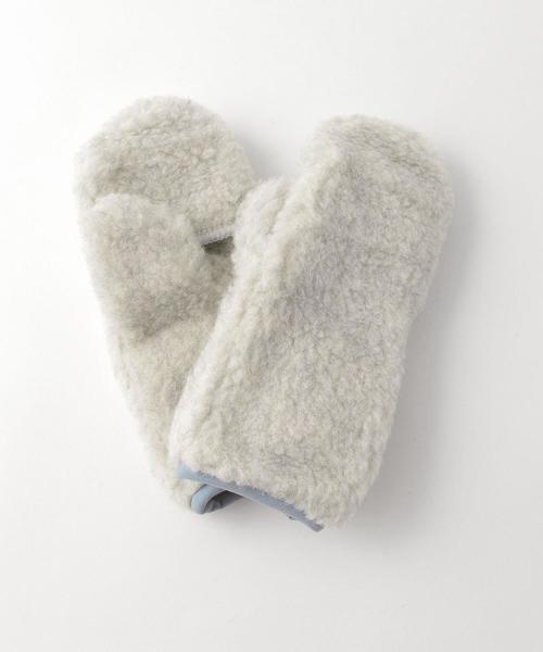 COLD BREAKER(コールドブレーカー)の「<COLD BREAKER>BOA MITTENS/ミトン(手袋・レディース・ライトグレー/ブラック/ブラウン・FREE)」の6枚目の写真