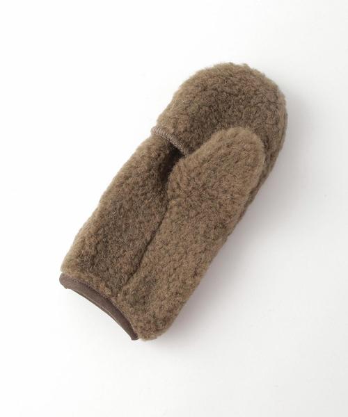 COLD BREAKER(コールドブレーカー)の「<COLD BREAKER>BOA MITTENS/ミトン(手袋・レディース・ライトグレー/ブラック/ブラウン・FREE)」の8枚目の写真