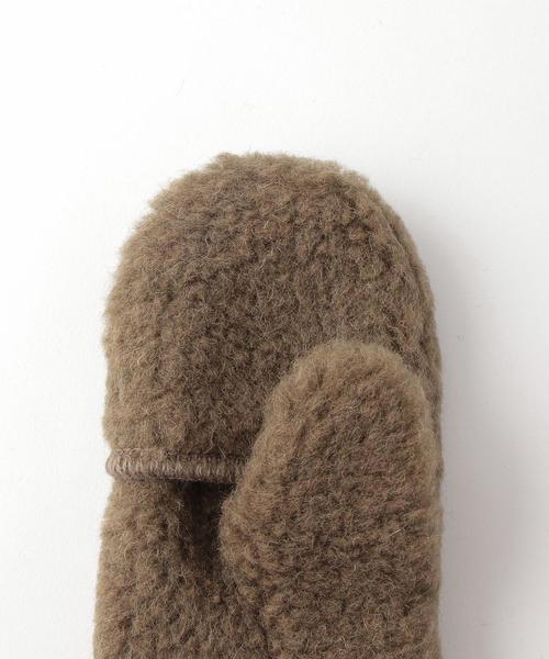 COLD BREAKER(コールドブレーカー)の「<COLD BREAKER>BOA MITTENS/ミトン(手袋・レディース・ライトグレー/ブラック/ブラウン・FREE)」の12枚目の写真