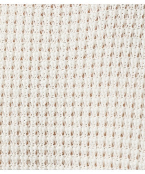 AZUL by moussy（アズールバイマウジー）の「WAFFLE STITCH CN KNIT/ワッフルステッチクルーネックニット（ニット/セーター・メンズ・ブラック/オフホワイト/グレー系その他・SMALL/MEDIUM/LARGE）」の11枚目の写真