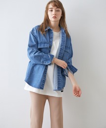 JUNRED | 【ビッグシルエット】デニムCPOシャツ(シャツ/ブラウス)