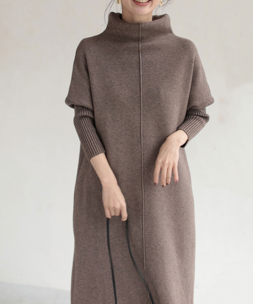 2通りのネックを楽しむニットワンピース ワンピース Cawaii カワイイ のファッション通販 Zozotown