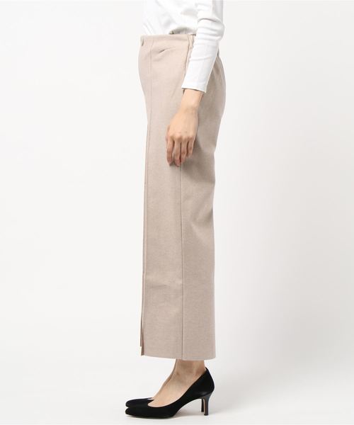 KOBE LETTUCE（コウベレタス）の「センタースリット起毛ロングパンツ（その他パンツ・レディース・ベージュ/ピンク/アイボリー・FREE）」の5枚目の写真