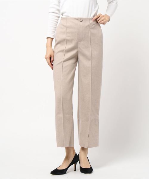 KOBE LETTUCE（コウベレタス）の「センタースリット起毛ロングパンツ（その他パンツ・レディース・ベージュ/ピンク/アイボリー・FREE）」の12枚目の写真