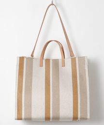 DouDou | ストライプトートバッグ(ショルダーバッグ)