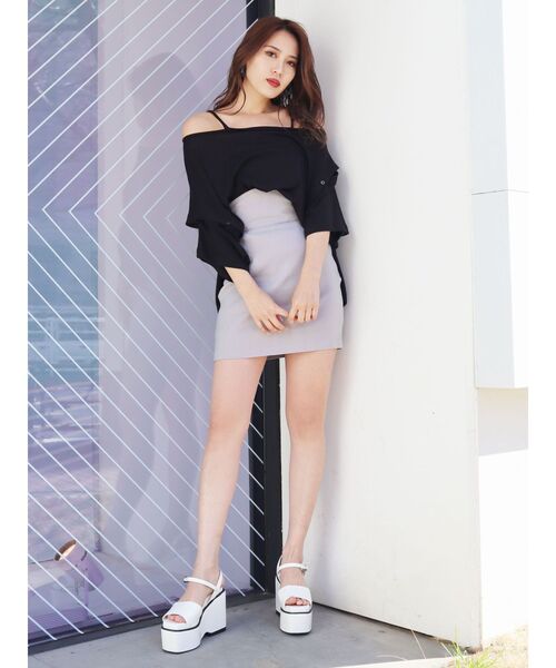 EMODA（エモダ）の「カーブラインタンクサンダル（サンダル・レディース・ホワイト/ブラック/シルバー・SMALL/MEDIUM/LARGE）」の5枚目の写真