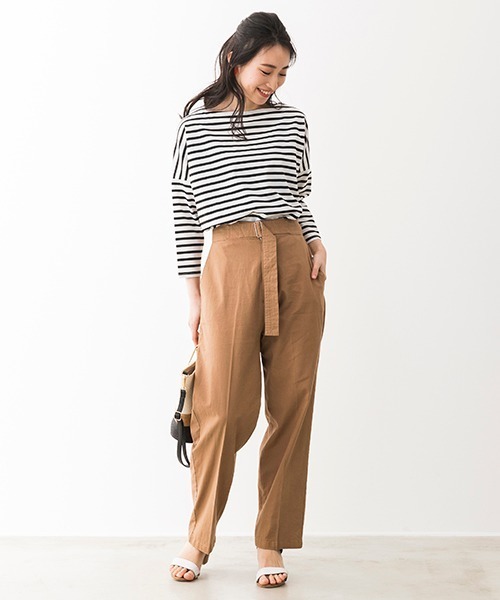 TOPKAPI(トプカピ)の「【Water Lilly ウォーター リリィ】 プレミアムリネン クールストレッチパンツ(その他パンツ・レディース・ベージュ/ネイビー/キャメル・38/36)」の14枚目の写真