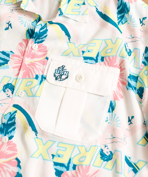 And A(アンドエー)の「AVIREX アヴィレックス / SS PINUP GIRL HAWAIIAN SH ピンナップガール ハワイアン アロハシャツ / 6195118(シャツ/ブラウス・メンズ・ホワイト/ブラック・MEDIUM/LARGE/X-LARGE/XX-LARGE)」の12枚目の写真