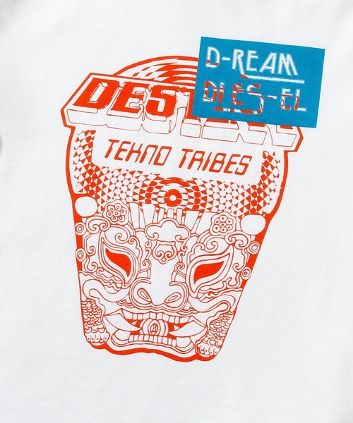DIESEL KIDS（ディーゼルキッズ）の「DIESEL（ディーゼル）Kids & Junior ブランドロゴグラフィックコットンTシャツカットソー（Tシャツ/カットソー・キッズ・ホワイト/ライトグレー/ベージュ/イエロー/ブルー・4Y/6Y/8Y/10Y/12Y/14Y/16Y）」の17枚目の写真