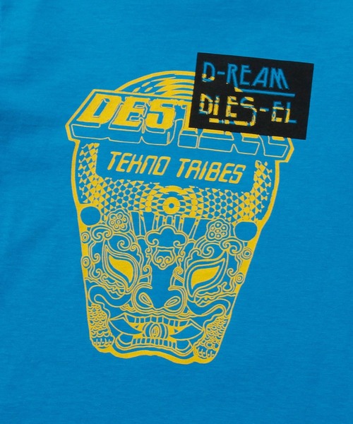 DIESEL KIDS（ディーゼルキッズ）の「DIESEL（ディーゼル）Kids & Junior ブランドロゴグラフィックコットンTシャツカットソー（Tシャツ/カットソー・キッズ・ホワイト/ライトグレー/ベージュ/イエロー/ブルー・4Y/6Y/8Y/10Y/12Y/14Y/16Y）」の12枚目の写真